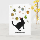 Carte de boules en papier noir (Fleur jaune)