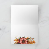 Carte de bouquet de citrouille de remerciements fe (Intérieur)