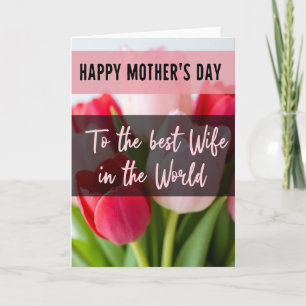 Carte de bouquet de fleurs Chevron