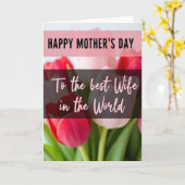 Carte de bouquet de fleurs Chevron (Fleur jaune)