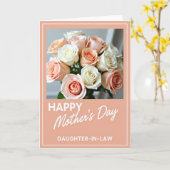 Carte de bouquet de roses à pois (Fleur jaune)