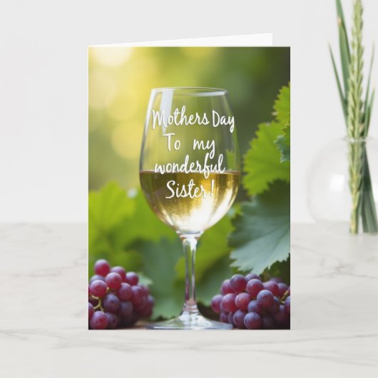 Carte de Bouquet de Vin des Sœurs (Devant)