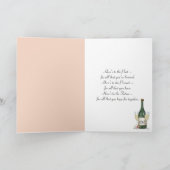 Carte de bouquet floral du 15e anniversaire (Intérieur)