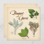 Carte de bouquet Herb (Devant / Derrière)