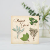 Carte de bouquet Herb (Debout devant)
