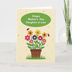Carte de bouquet pour la journée des mamans joyeus