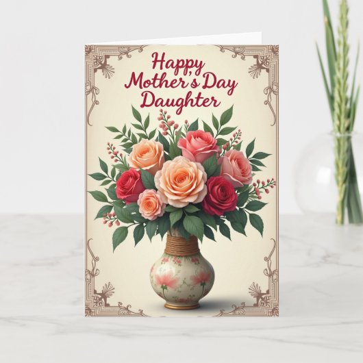 Carte de bouquet pour la plus douce des mamans (Devant)