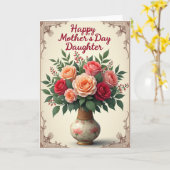 Carte de bouquet pour la plus douce des mamans (Fleur jaune)