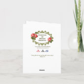 Carte de bouquet spirituel St. Joseph (Dos)