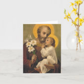 Carte de bouquet spirituel St. Joseph (Fleur jaune)