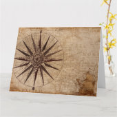 Carte de boussole Carte postale (Fleur jaune)