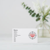 Carte de boussole de coeur (Debout devant)