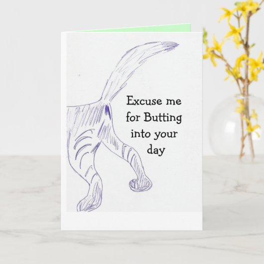 carte de bout de chat (Fleur jaune)