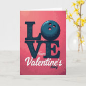 Carte de Bowling Vintage Love (Fleur jaune)