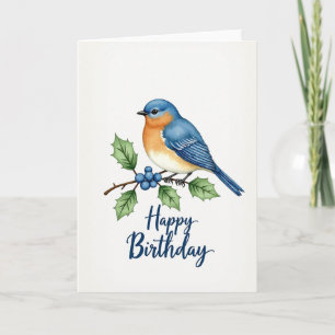 Carte de branche d'anniversaire artistique