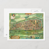 Carte de Brême, de Civitates Orbis Terrarum par (Devant / Derrière)