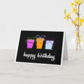 Carte de Brithday (Fleur jaune)