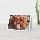Carte de brochettes de porc (Devant)