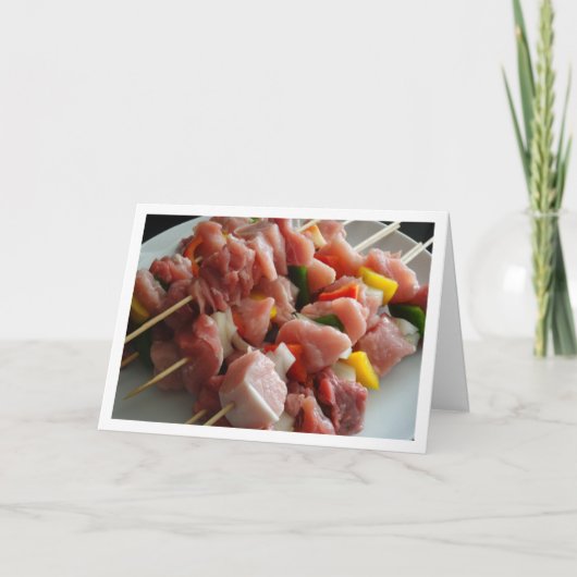 Carte de brochettes de porc (Devant)