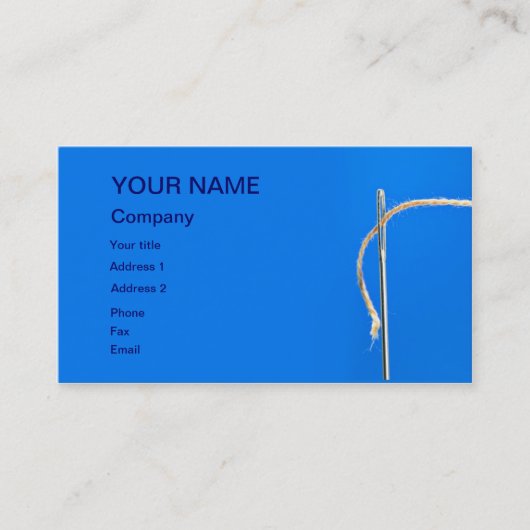 Carte de broyeur avec aiguille et fil (Devant)