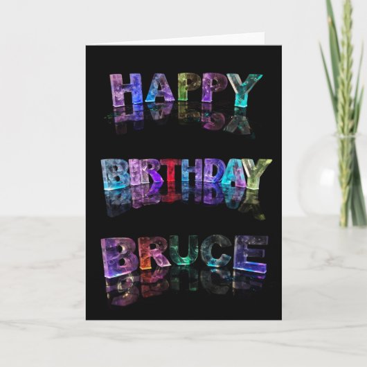 Carte de Bruce de joyeux anniversaire (Devant)