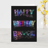 Carte de Bruce de joyeux anniversaire (Fleur jaune)