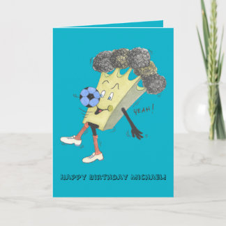 Carte de Bruno "B.day heureux" de brocoli