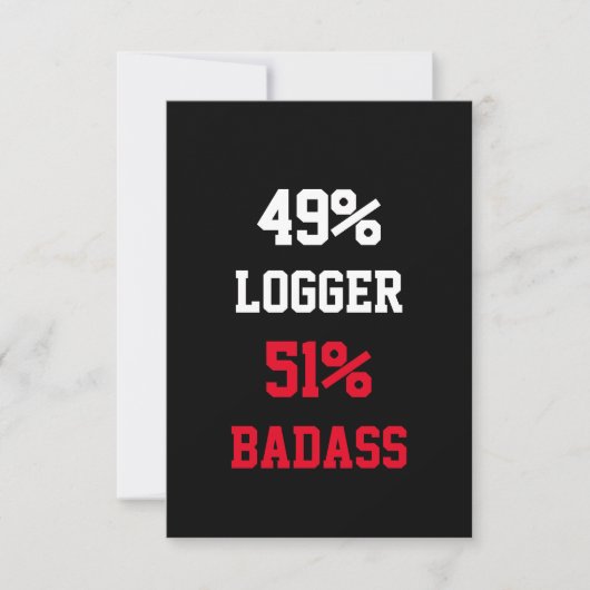 Carte de bûcheron badass (Devant)