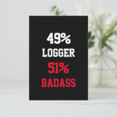 Carte de bûcheron badass (Debout devant)