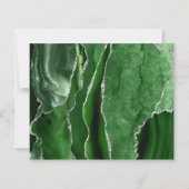 Carte de budget Chasseur Vert Agate Argent Faire-p (Dos)