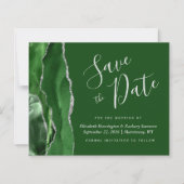 Carte de budget Chasseur Vert Agate Argent Faire-p (Devant)