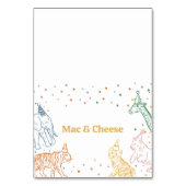 Carte de buffet d'anniversaire Safari Animaux sauv (Par défaut)