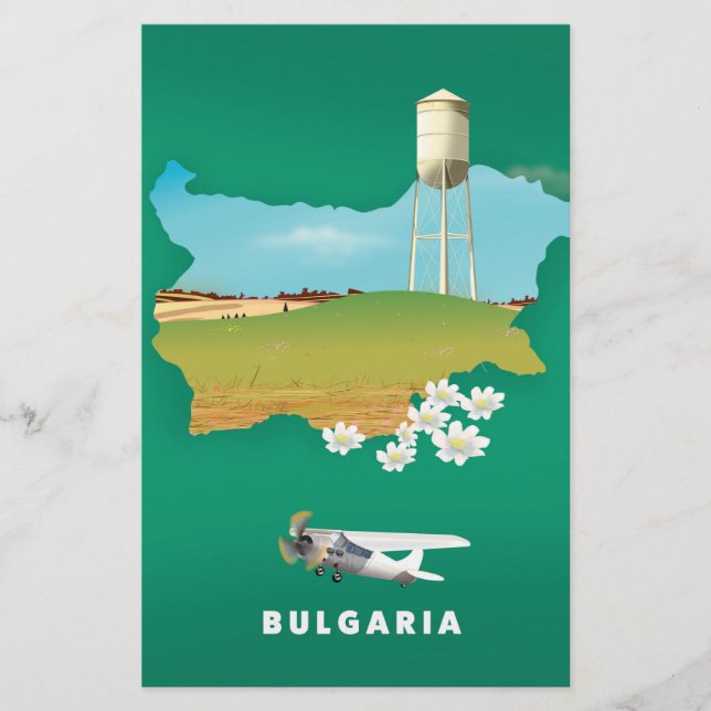 carte de Bulgarie impression voyage (Devant)
