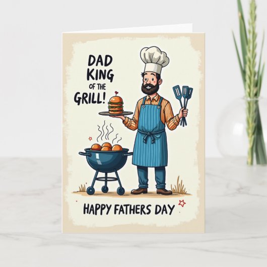 Carte de Burger pour la Fête des Pères (Devant)