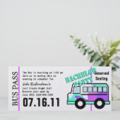 Carte de bus de la fête du baccalauréat (Debout devant)