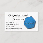 Carte de bus - Hexagon Jigsaw Puzzle en bleu (Devant)