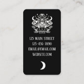 Carte de bussines céleste Luna Moth (Dos)