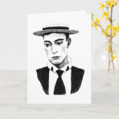 Carte de Buster Keaton (Fleur jaune)