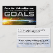 Carte de but de décision (Devant / Derrière)