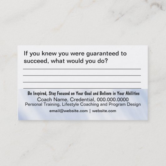 Carte de but de décision (Dos)