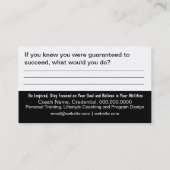 Carte de but de décision (Dos)