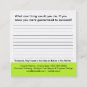 Carte de but de décision (Dos)