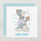 Carte de cacao de Noël pour chien (Devant / Derrière)