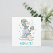 Carte de cacao de Noël pour chien (Debout devant)