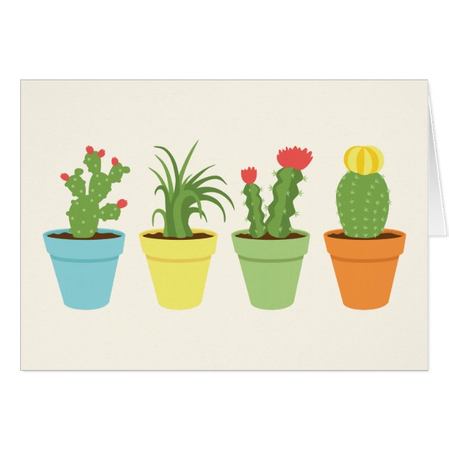 Carte de cactus (Devant horizontal)