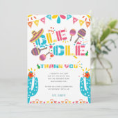 Carte de Cactus de Fête de Remerciement Mexicain (Debout devant)