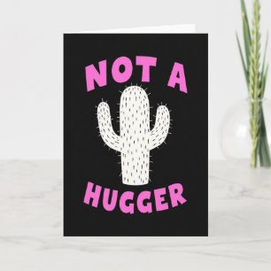 Carte de cactus épineux pas un câlin