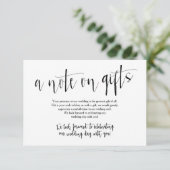 Carte de Cadeaux de Mariage Rustique (Debout devant)