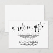 Carte de Cadeaux de Mariage Rustique (Devant / Derrière)