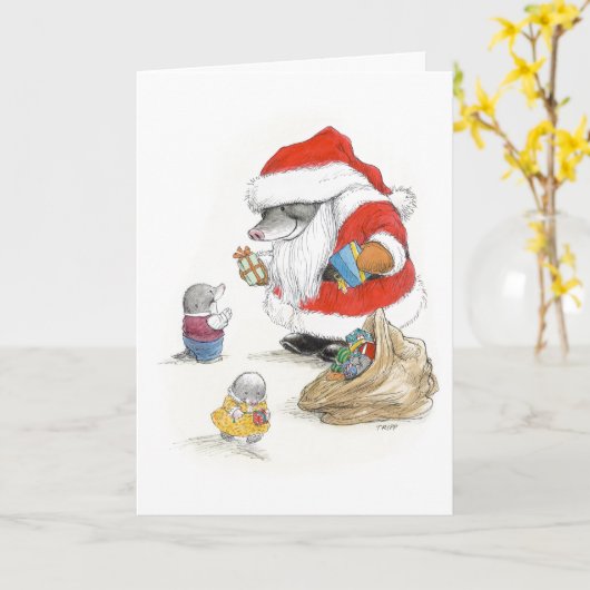 Carte de cadeaux de Santa Mole (Fleur jaune)